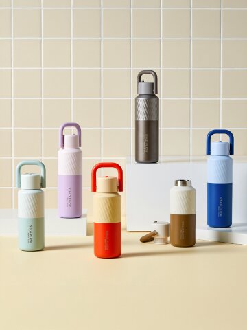 오슬로 플릭 텀블러 차량용 물병 보온 보냉 원터치 밀폐 진공