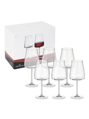 크리스탈렉스 알렉스 레드 화이트 와인잔 삼페인 크리스탈 잔 6p 선물 세트