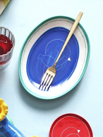 레티티아후제 타원접시 17cm