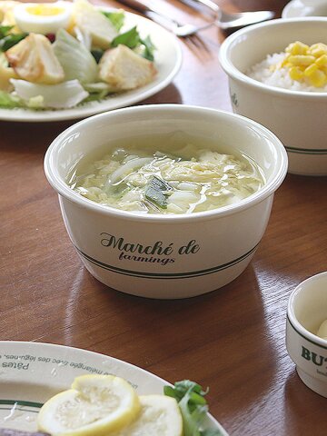 파밍스마켓 대접 국 그릇 레트로 도자기 식기