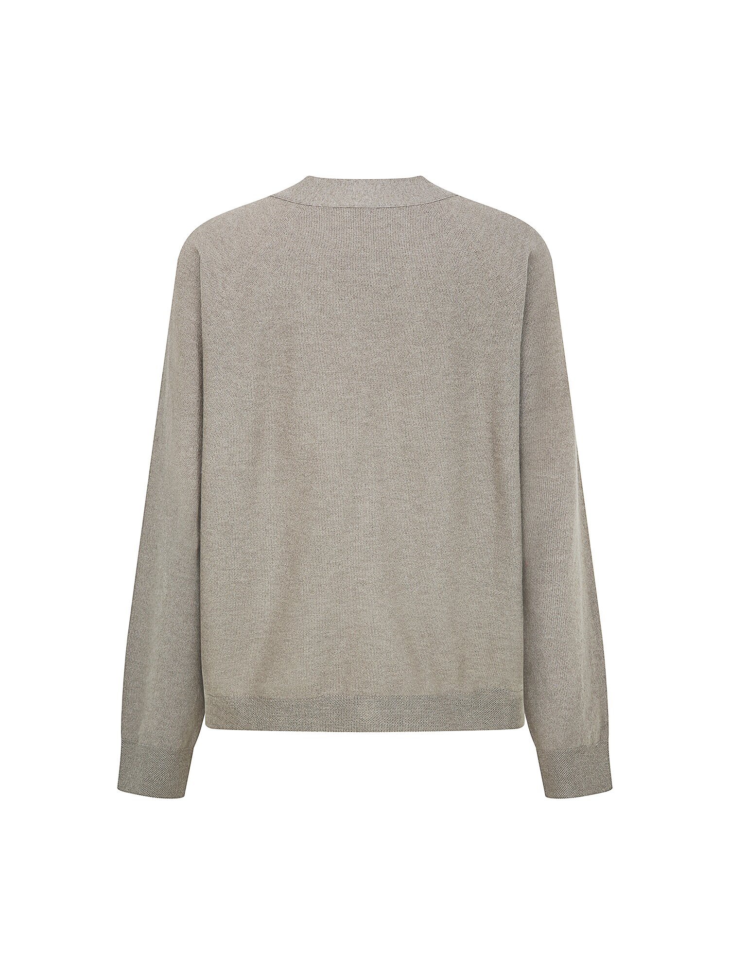 캐시미어 홀가먼트 브이넥 가디건 (SEPIA GREY)