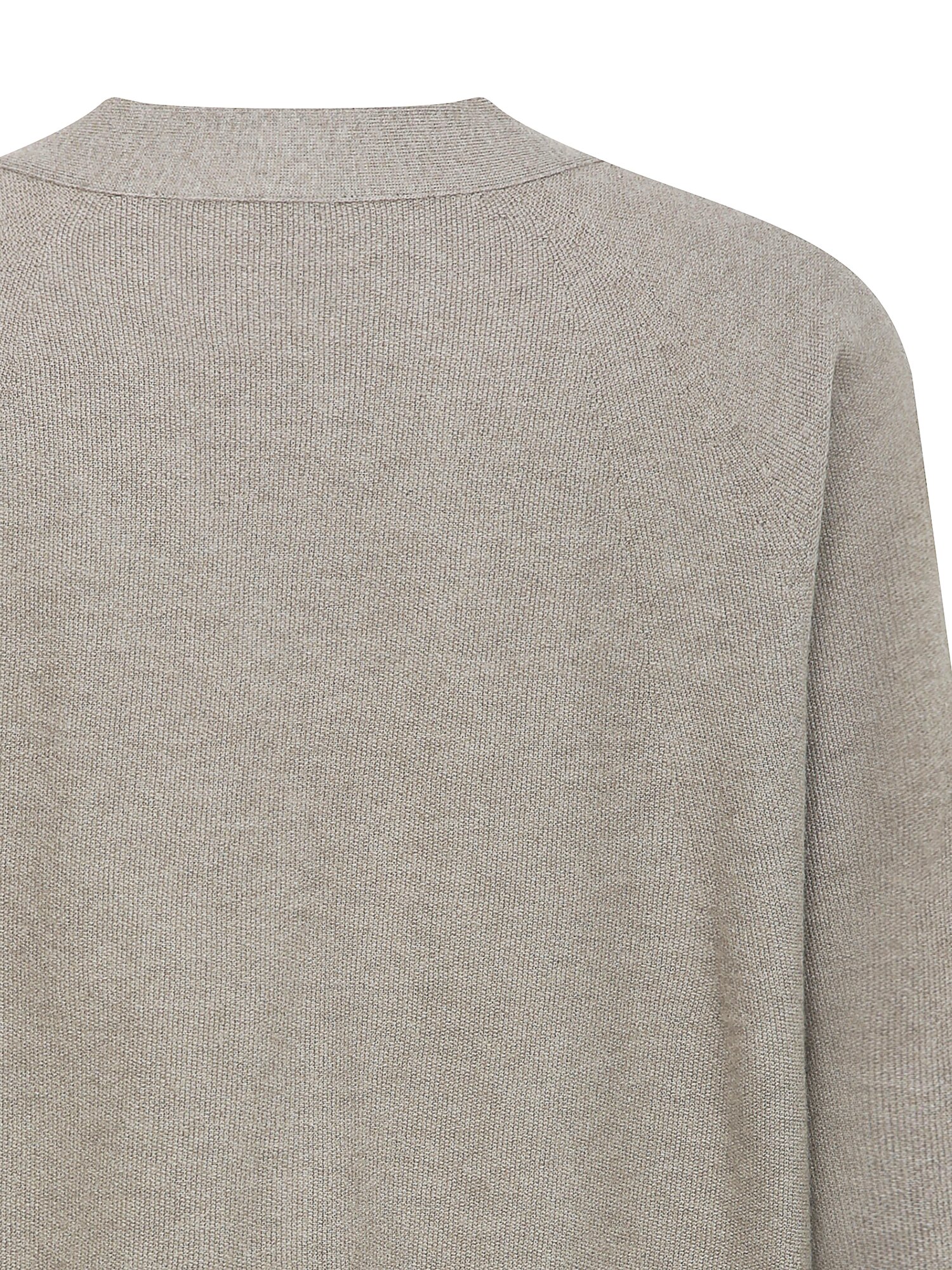캐시미어 홀가먼트 브이넥 가디건 (SEPIA GREY)