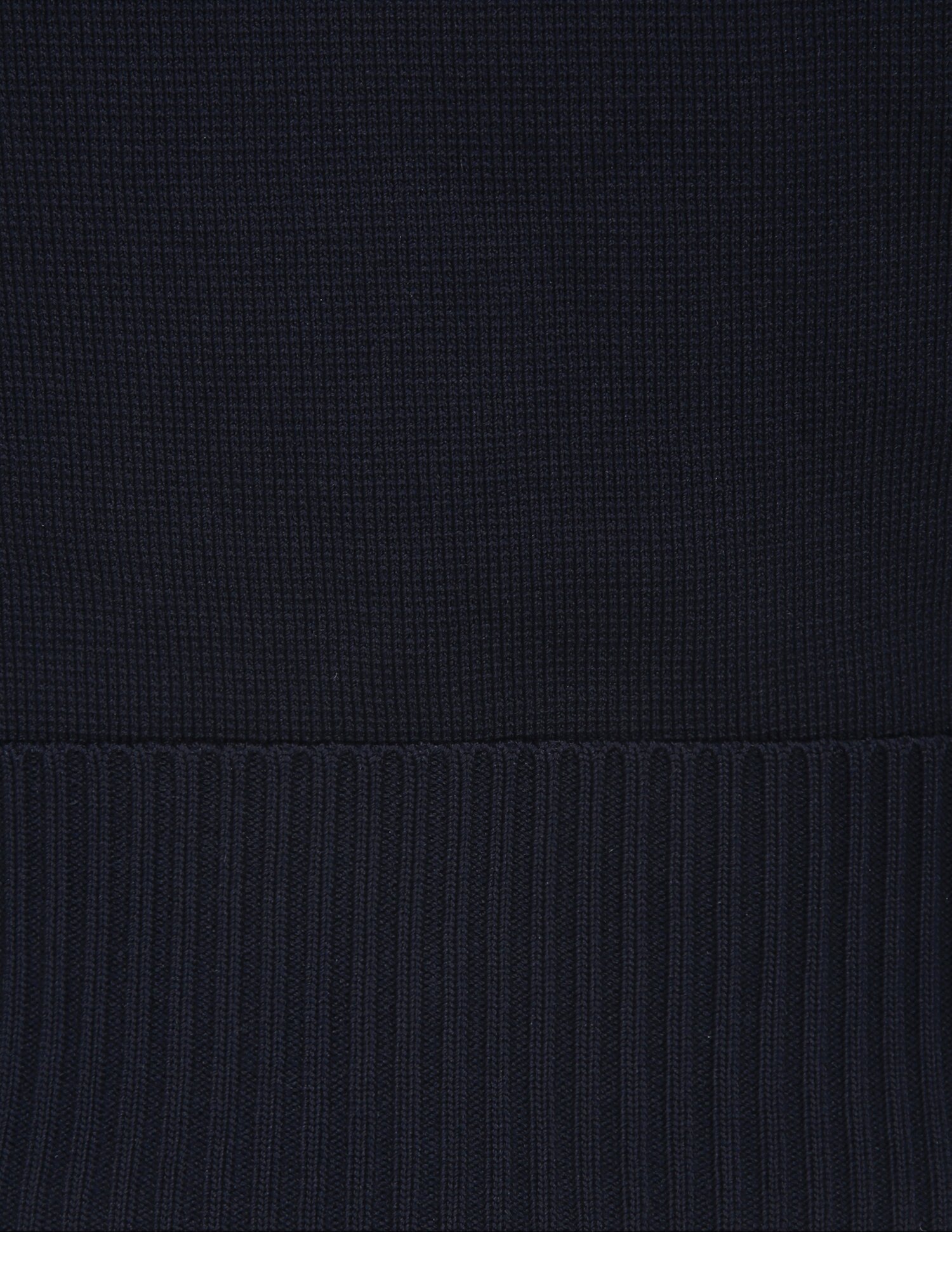 배색 하프 슬리브 크롭 가디건 (NAVY)