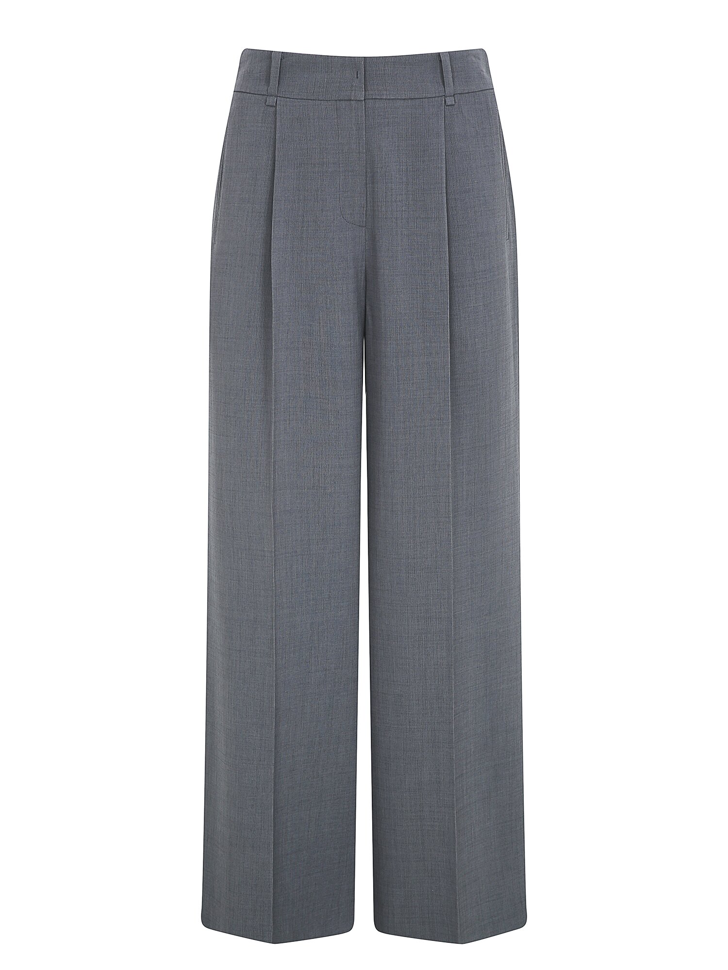 웰트 포켓 원턱 와이드 팬츠 (DARK GREY)
