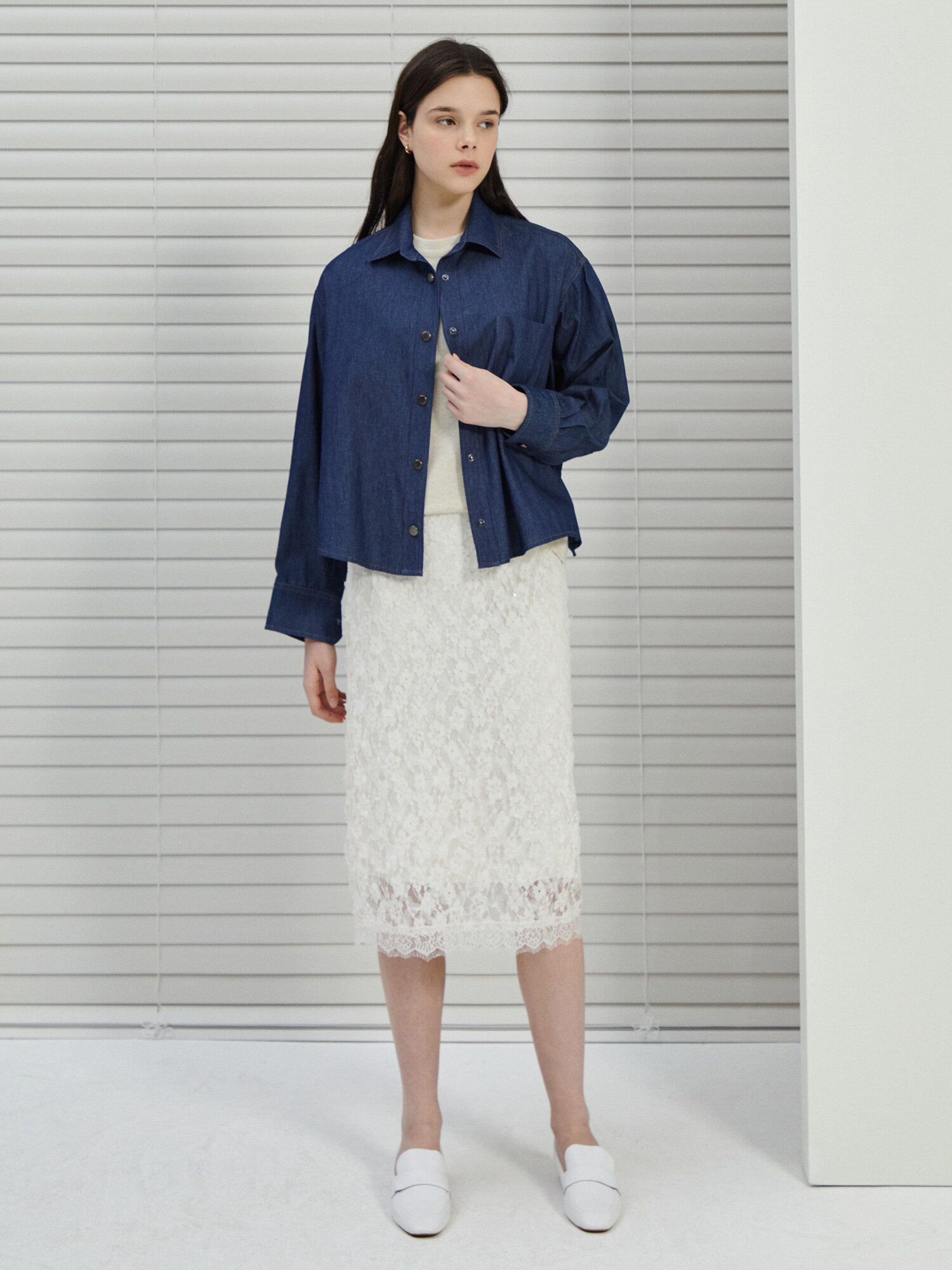 캡 슬리브 라운드넥 풀오버 니트 (BEIGE)