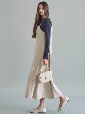 Lay belt strap dress_3 Colors