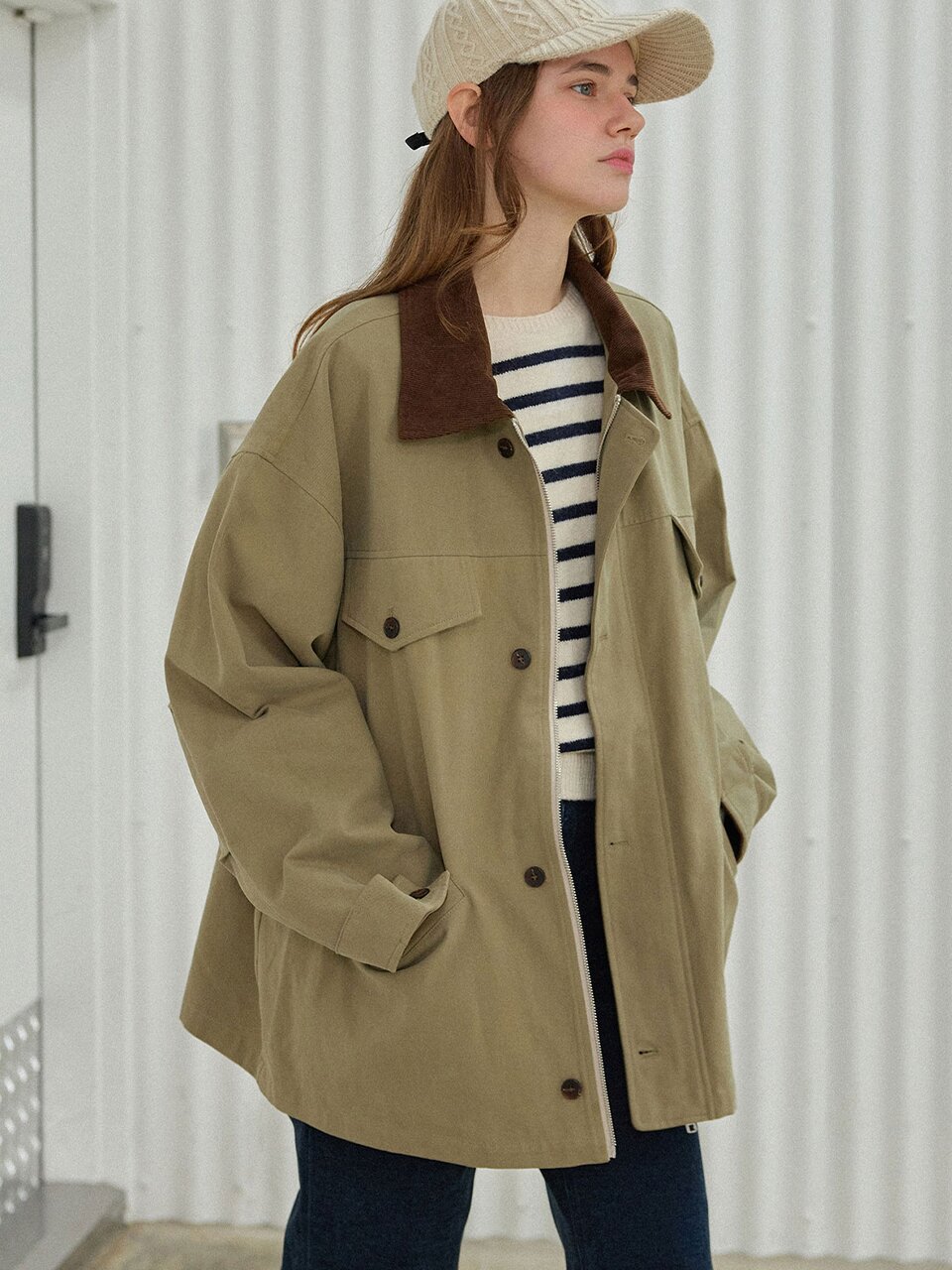 Out pocket work jacket_2 Colors