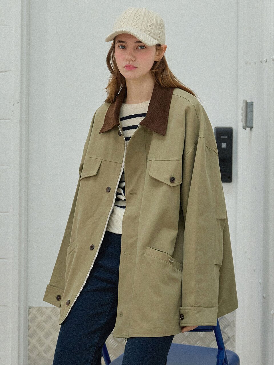 Out pocket work jacket_2 Colors