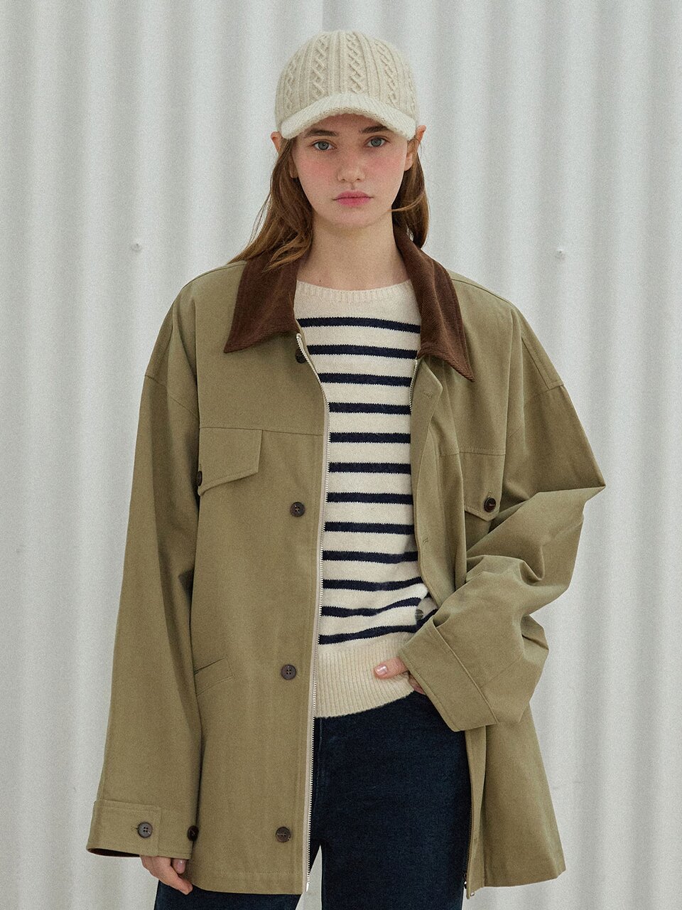 Out pocket work jacket_2 Colors