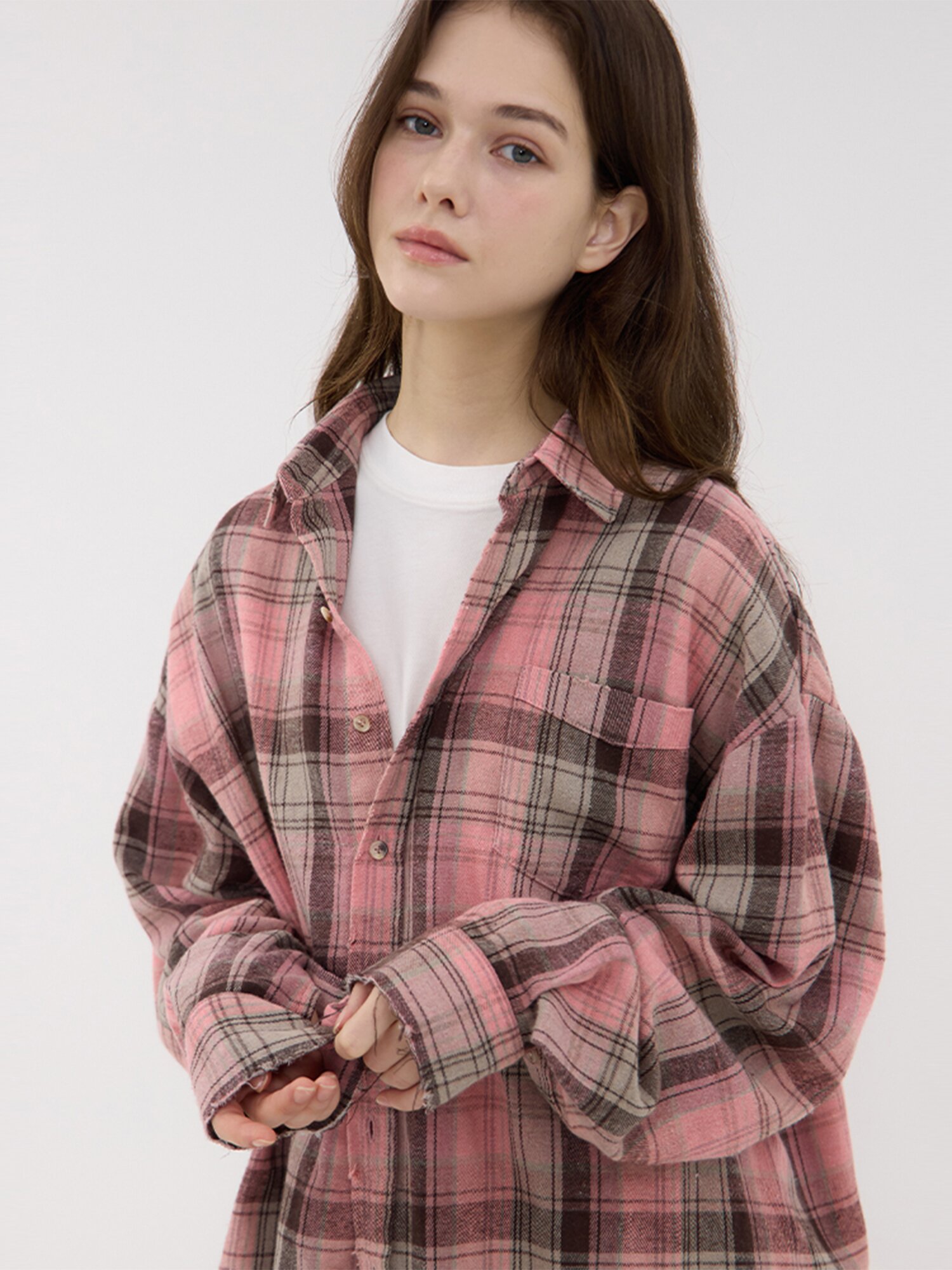 Allegro Vintage Checkered Shirt - Pink
