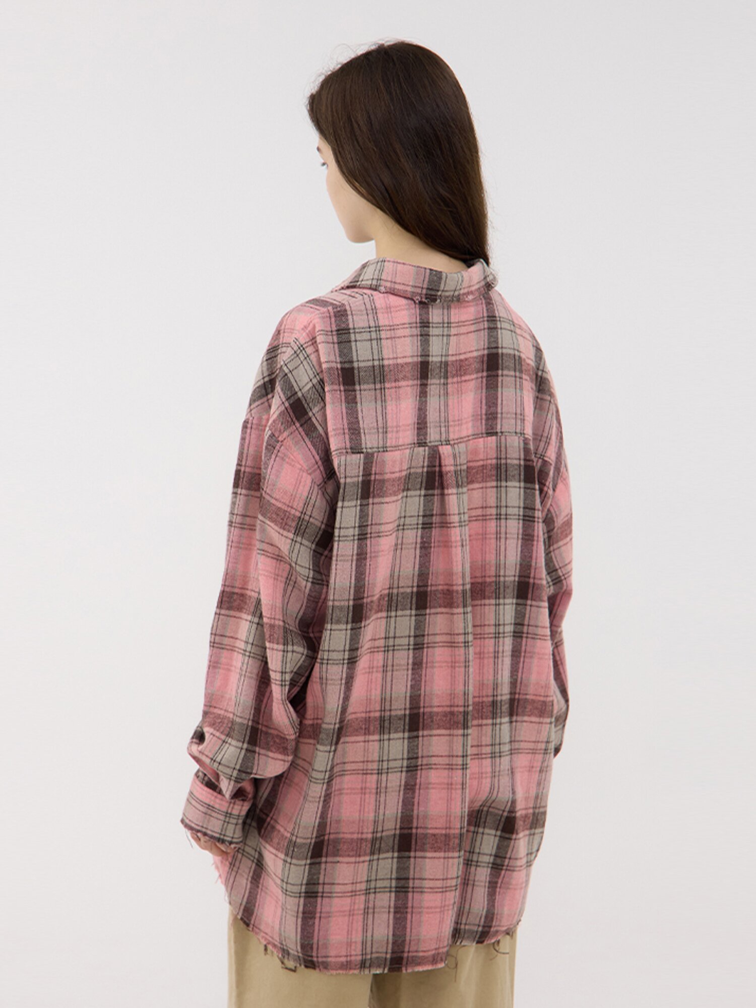 Allegro Vintage Checkered Shirt - Pink