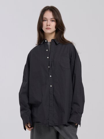 카텐차 빈티지 셔츠 - 차콜