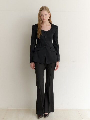 Signature Boots-cut Slacks / Black(3color)