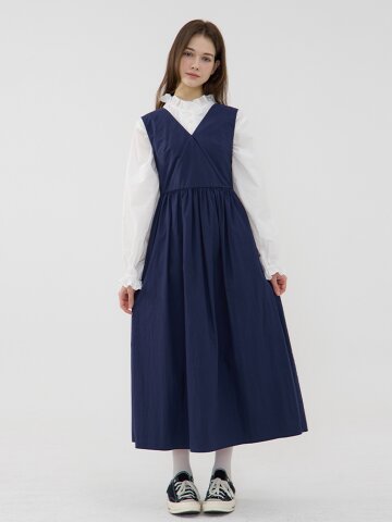 칸타빌레 벌룬 드레스 - 네이비