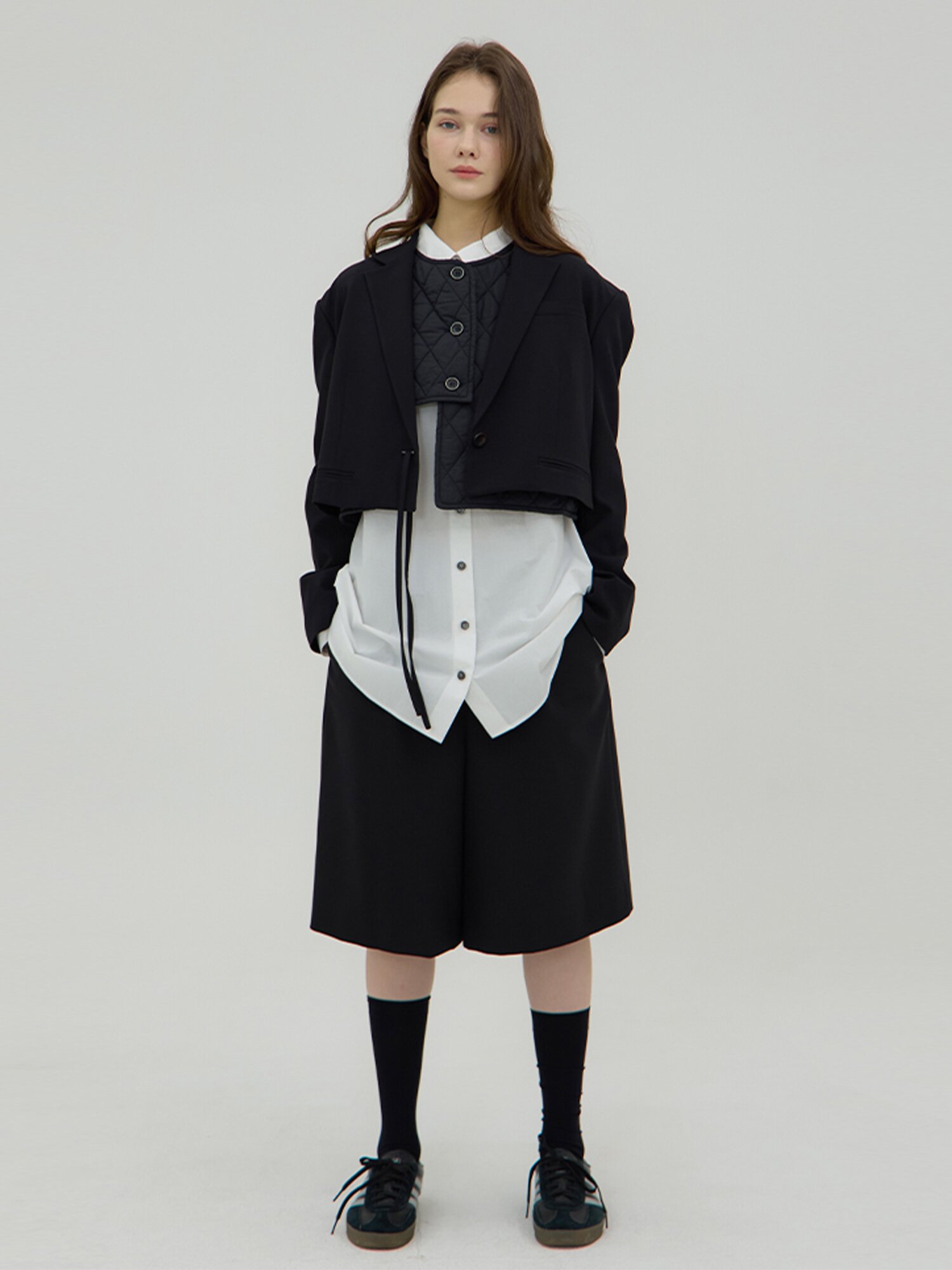 Staccato Bermuda Pants - Black