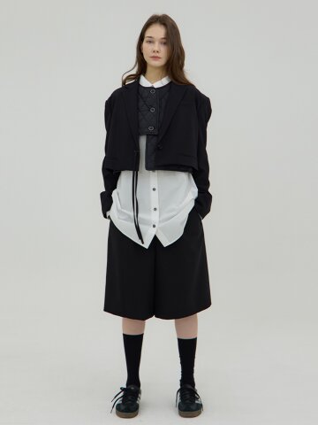 스타카토 버뮤다 팬츠 - 블랙