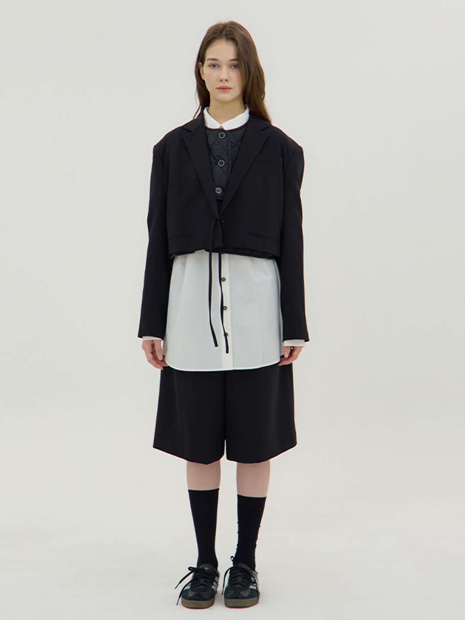 Staccato Bermuda Pants - Black