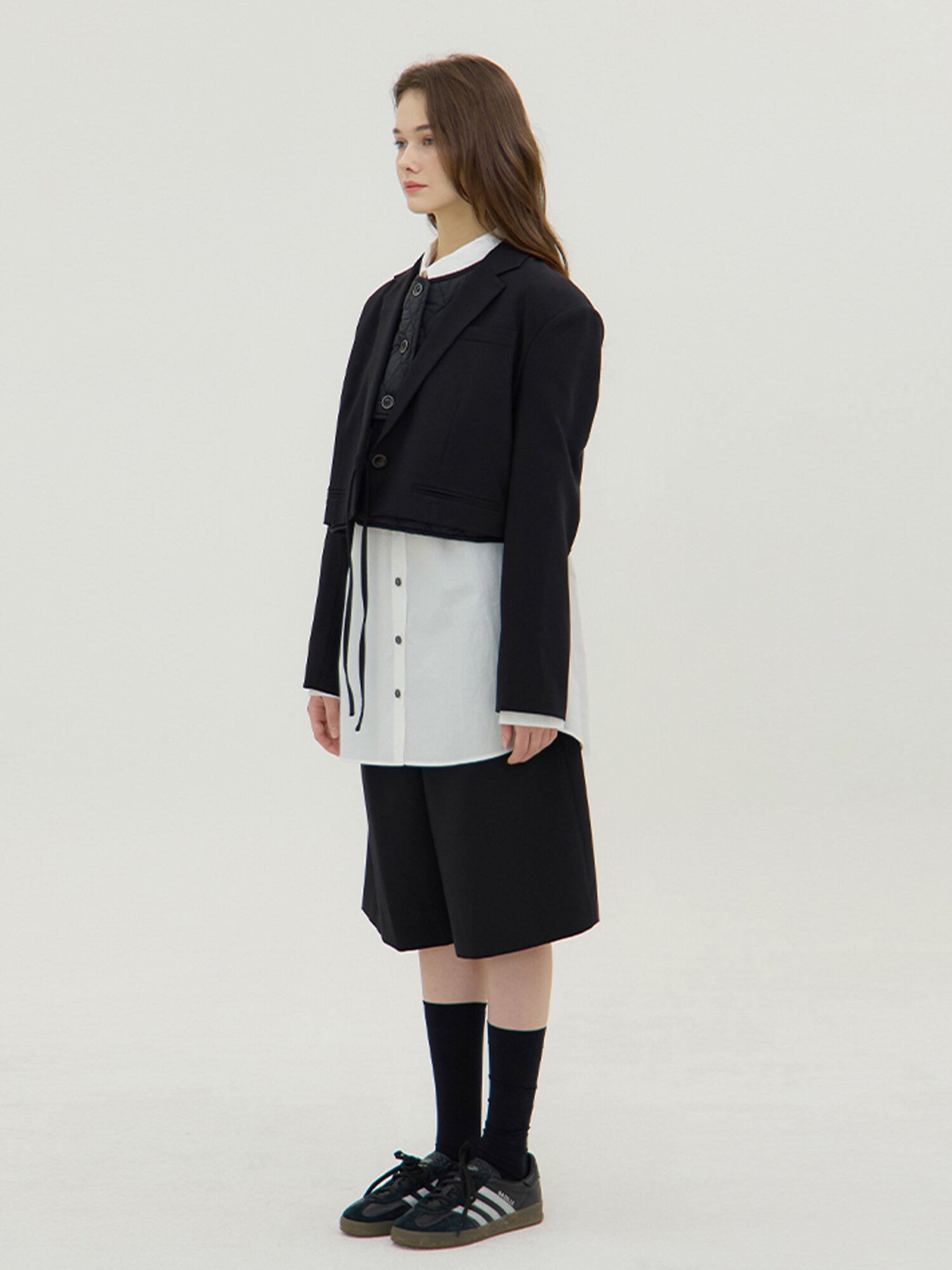 Staccato Bermuda Pants - Black