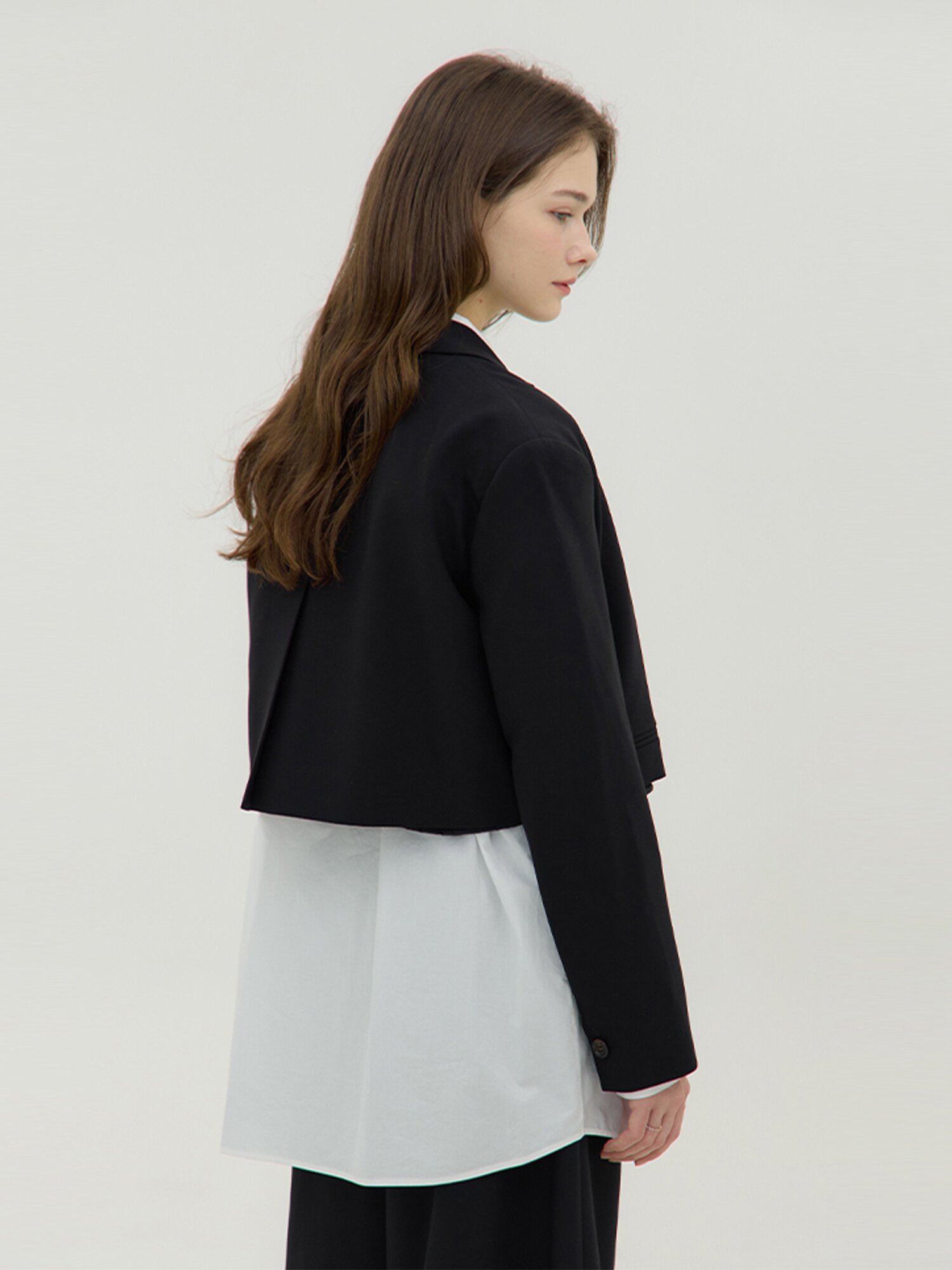 Fermata Crop Jacket - Black