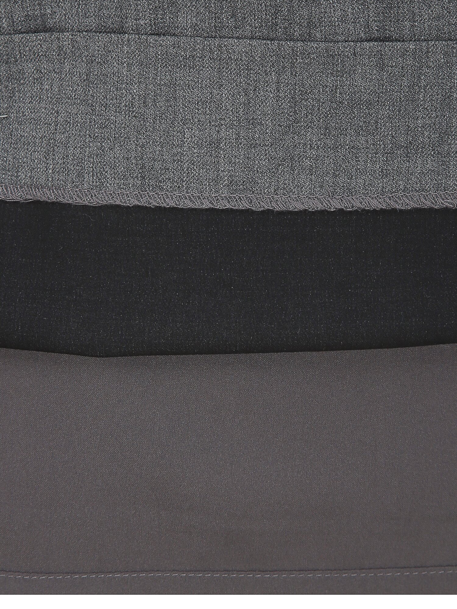 메탈 장식 슬릿 H라인 스커트 (MELANGE GREY)