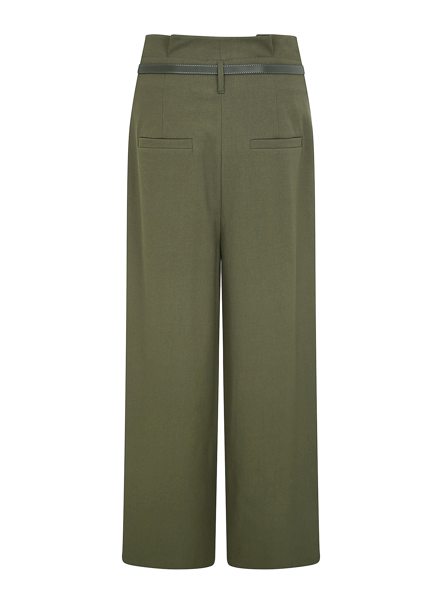 린넨 투턱 퀼로트 팬츠 (KHAKI)