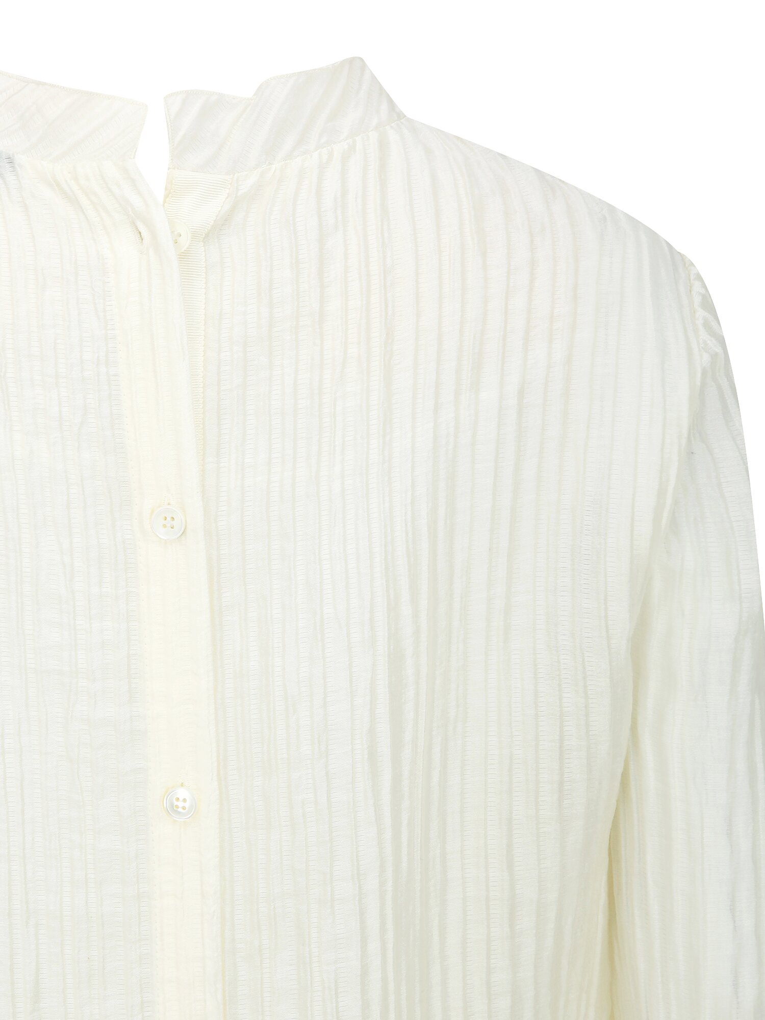 링클 백 버튼 블라우스 +이너 세트 (IVORY)