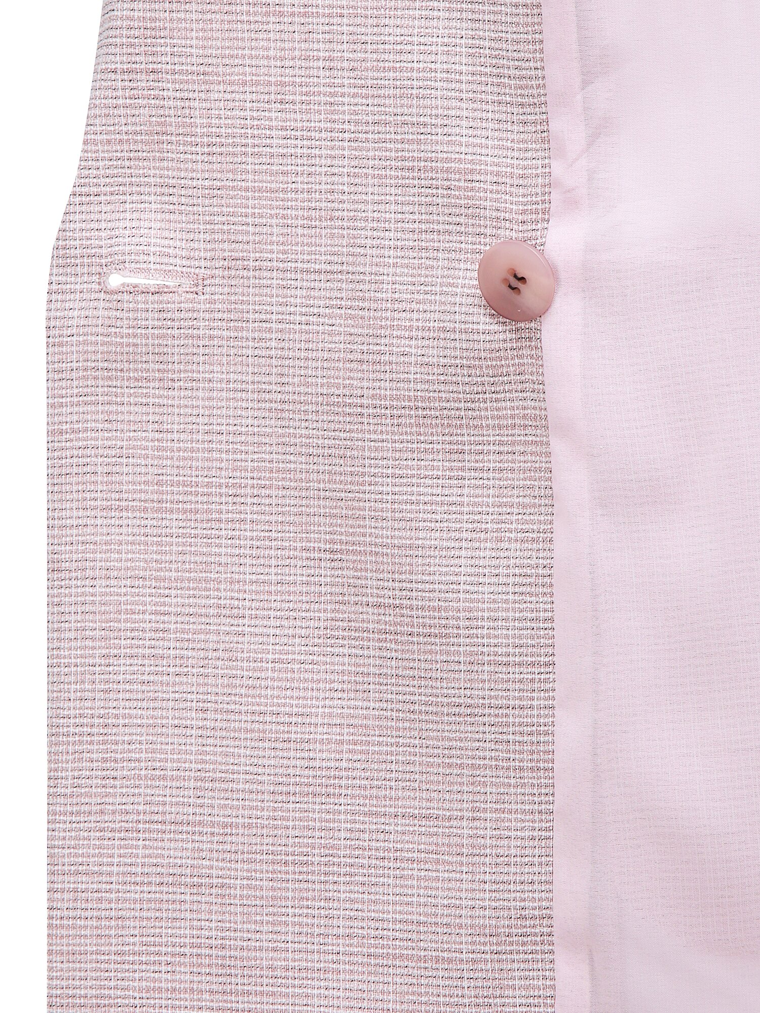 슬림핏 멜란지 테일러드 더블 재킷 (MELANGE PINK)