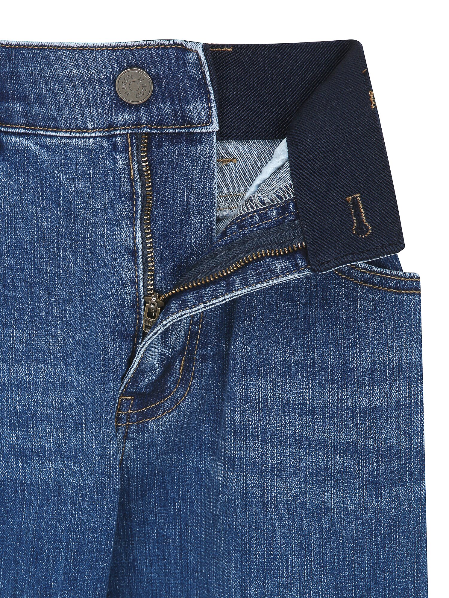 스판 워싱 부츠컷 데님 팬츠 (BLUE)