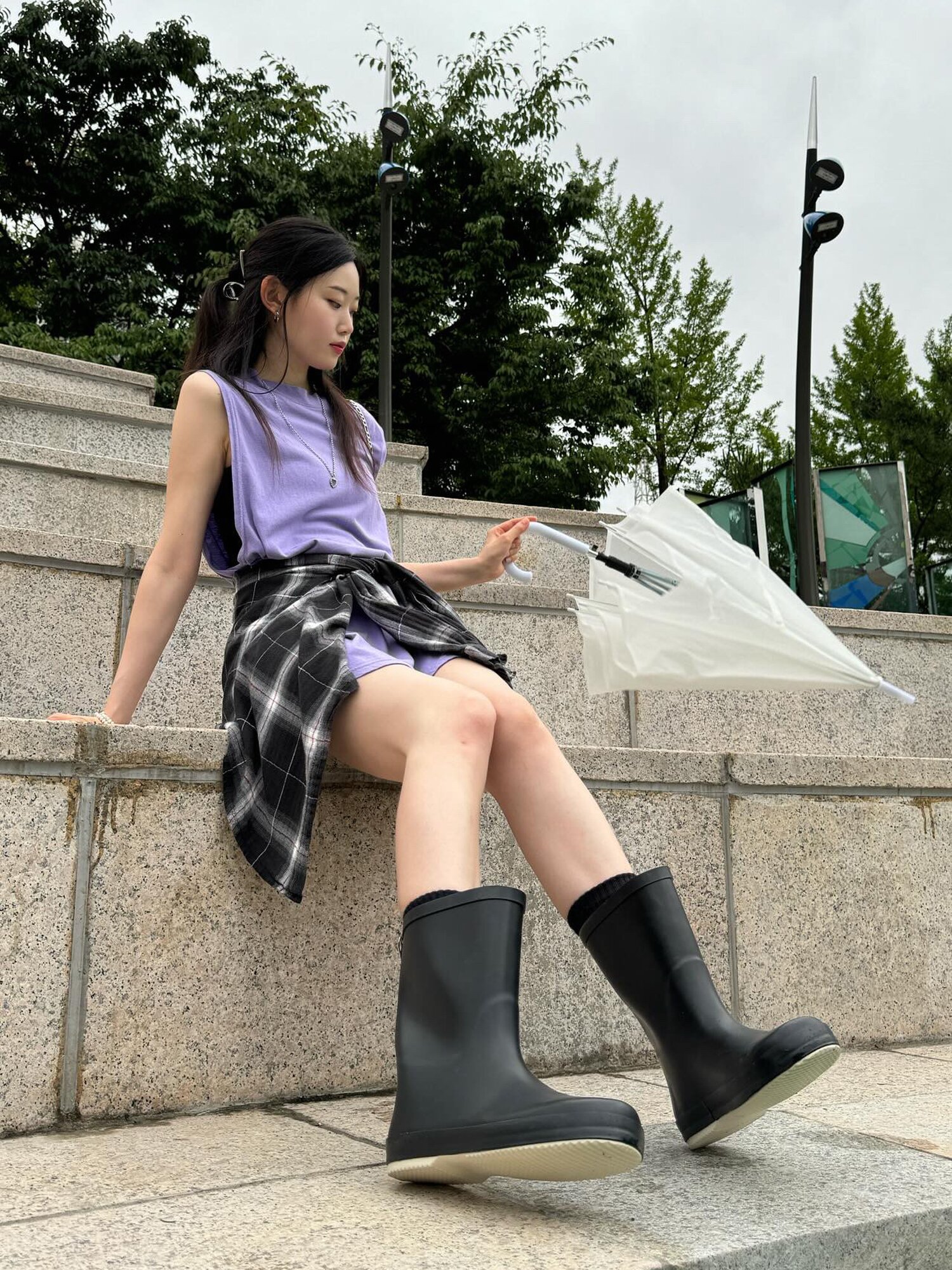 GAP 메리어드 레인부츠 블랙