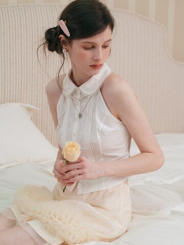 4/16일 예약배송_Cest_Petite halter neck top