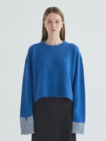 멜 엣지 포인트 알파카 스웨터_MW5WSW03