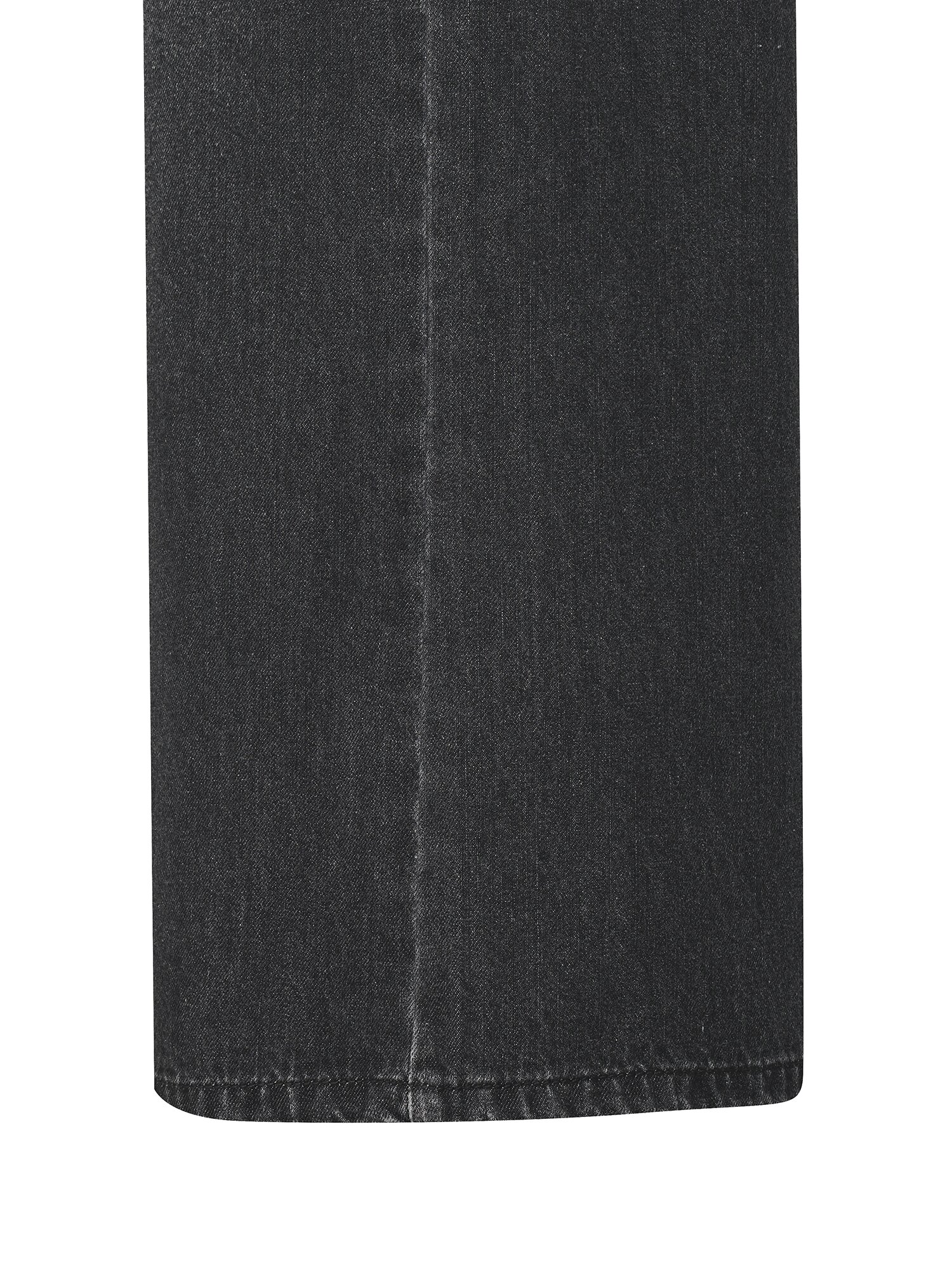 와이드핏 백 스트랩 데님팬츠 (BLACK)