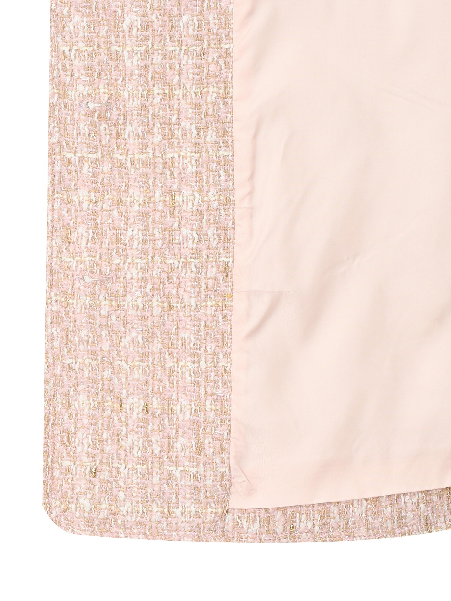 라운드넥 포켓 트위드 재킷 (PINK)