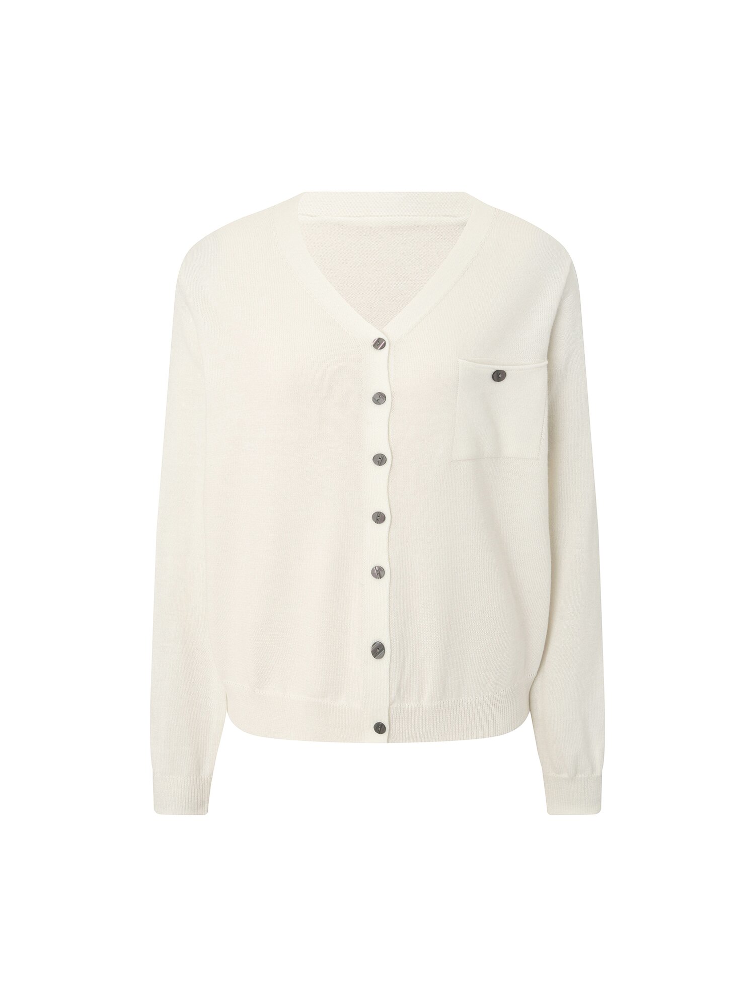울 블렌드 포켓 니트 가디건 (IVORY)