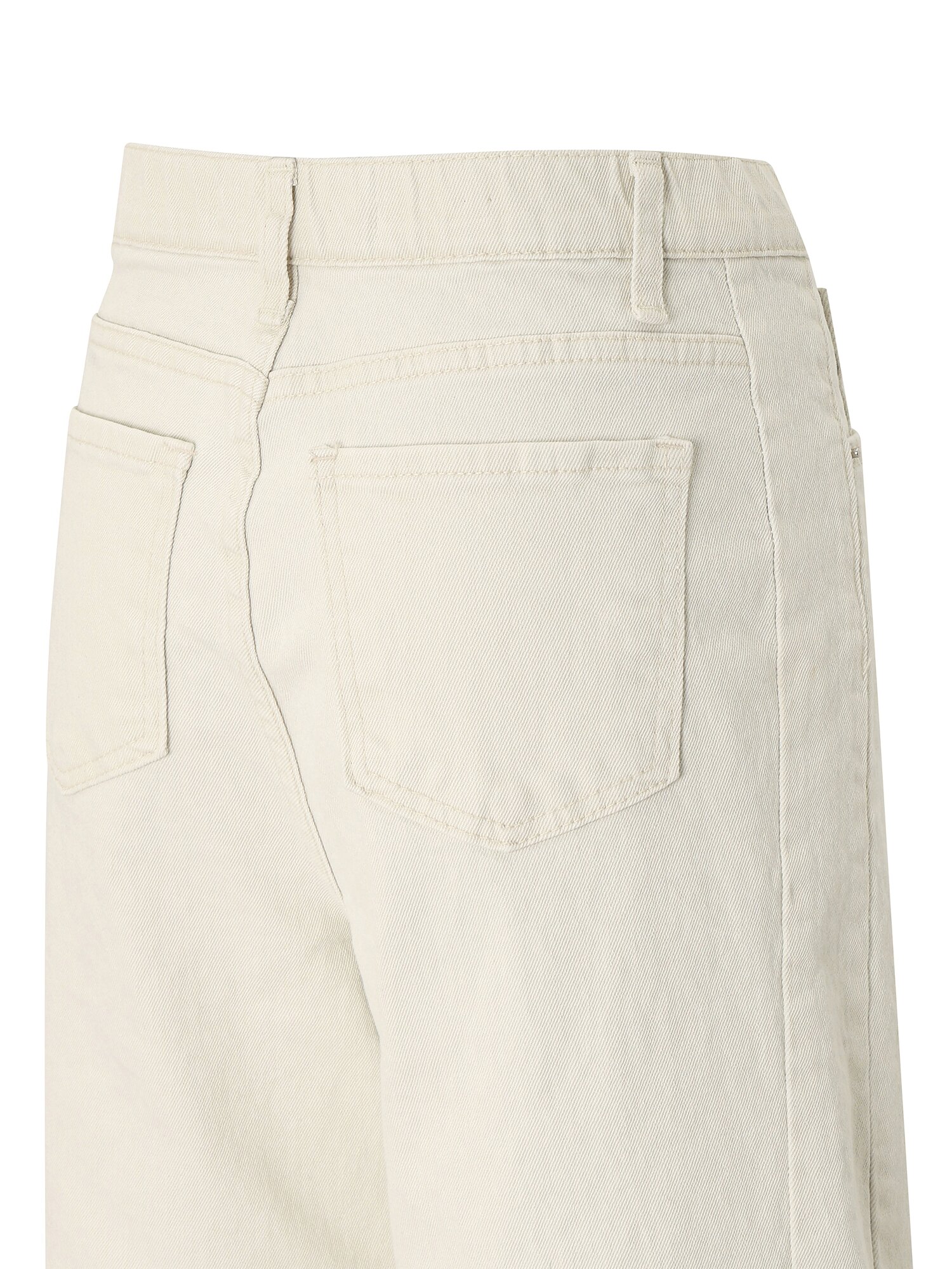 커팅 와이드핏 데님팬츠 (IVORY)