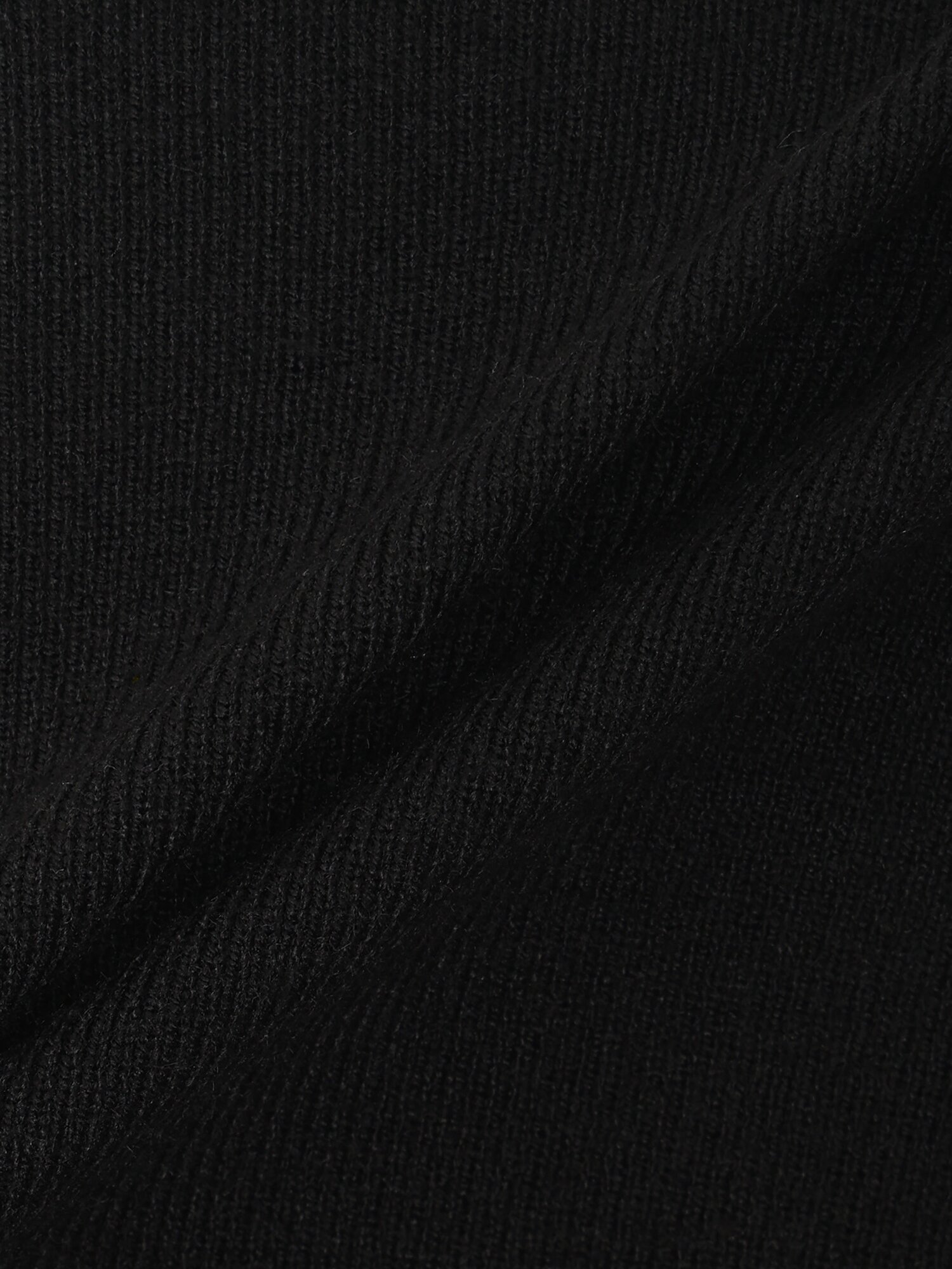 레이어드 브이넥 풀오버 니트 (BLACK)