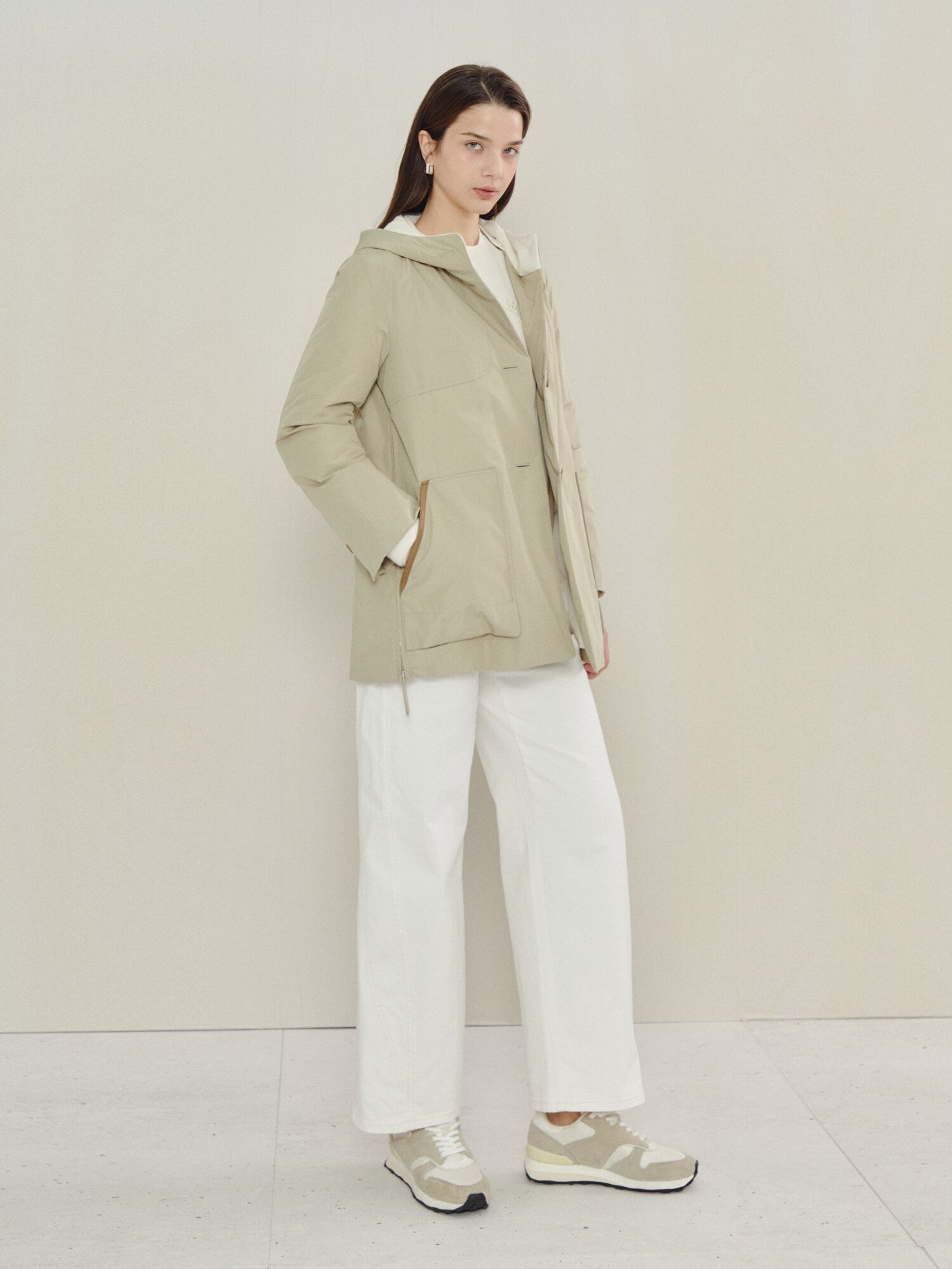 데일리 컴포트 후드 점퍼 (BEIGE)