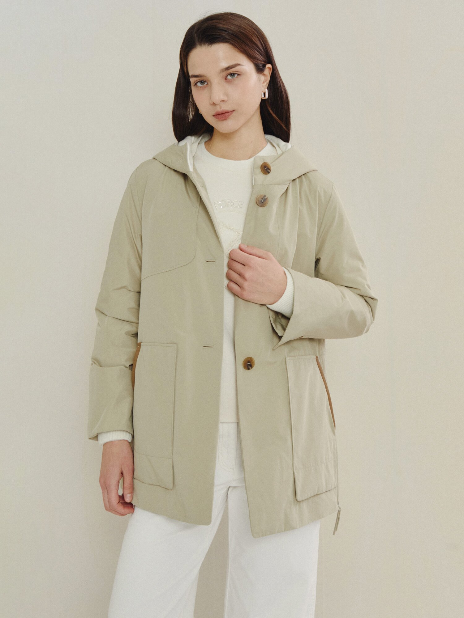 데일리 컴포트 후드 점퍼 (BEIGE)