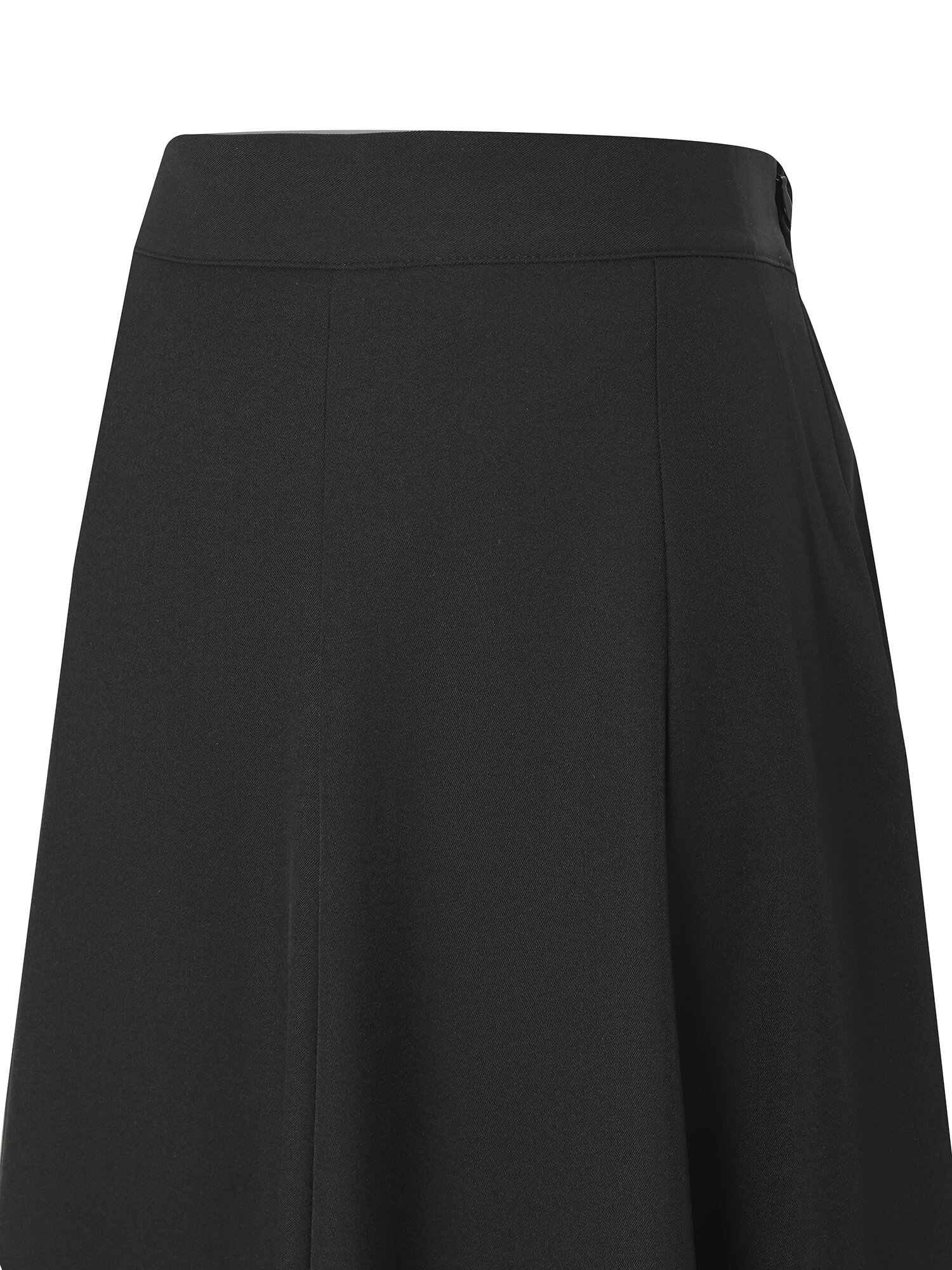 백 플레어 롱 스커트 (BLACK)