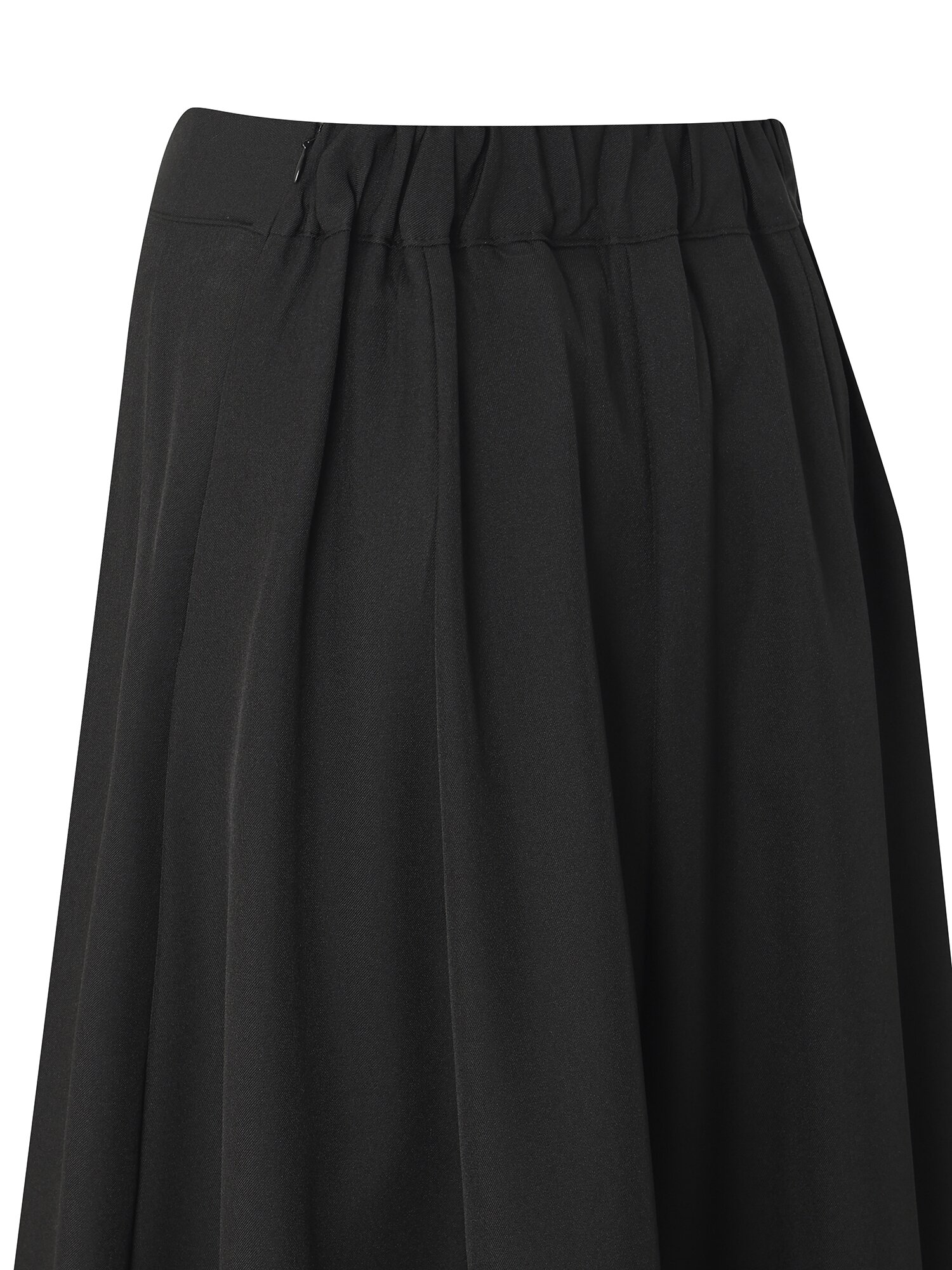 백 플레어 롱 스커트 (BLACK)