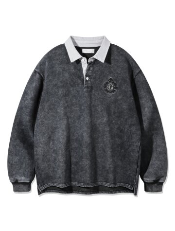 바켄 피그먼트 헤리티지 오버핏 카라티 BK7833_그레이