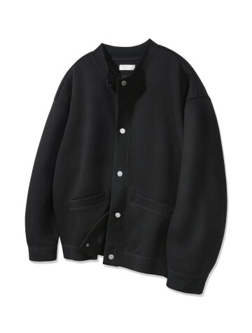 바켄 헤비웨이트 본딩 스웻 버튼 가디건 BK7835_블랙