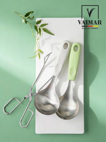 스텐 304 미니국자 & 요리집게 가위 (색상 랜덤)