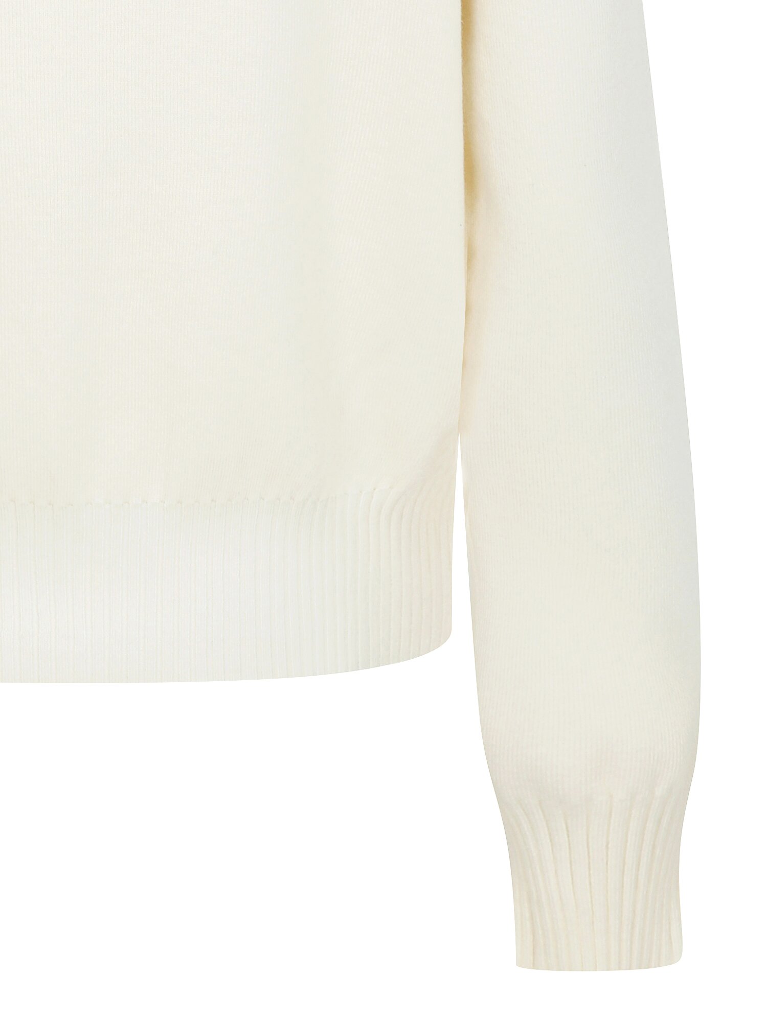 레터링 자수 라운드넥 가디건 (IVORY)