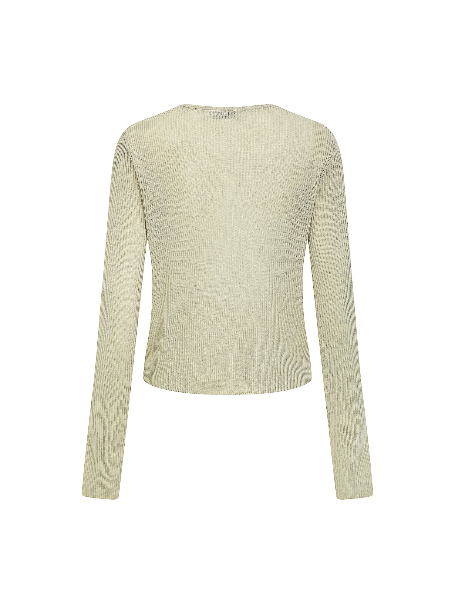 린넨 골지 슬릿넥 크롭 가디건 (LIGHT KHAKI)