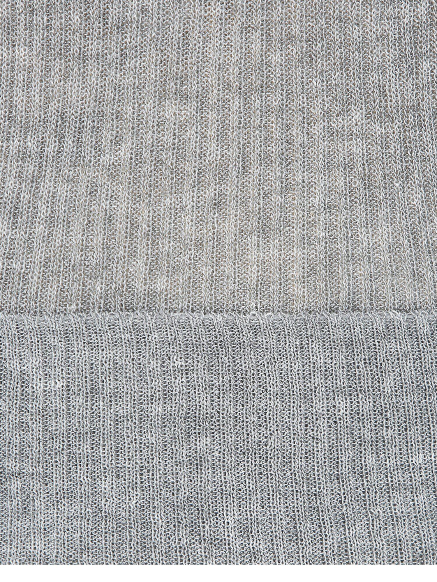 린넨 골지 슬릿넥 크롭 가디건 (LIGHT GREY)