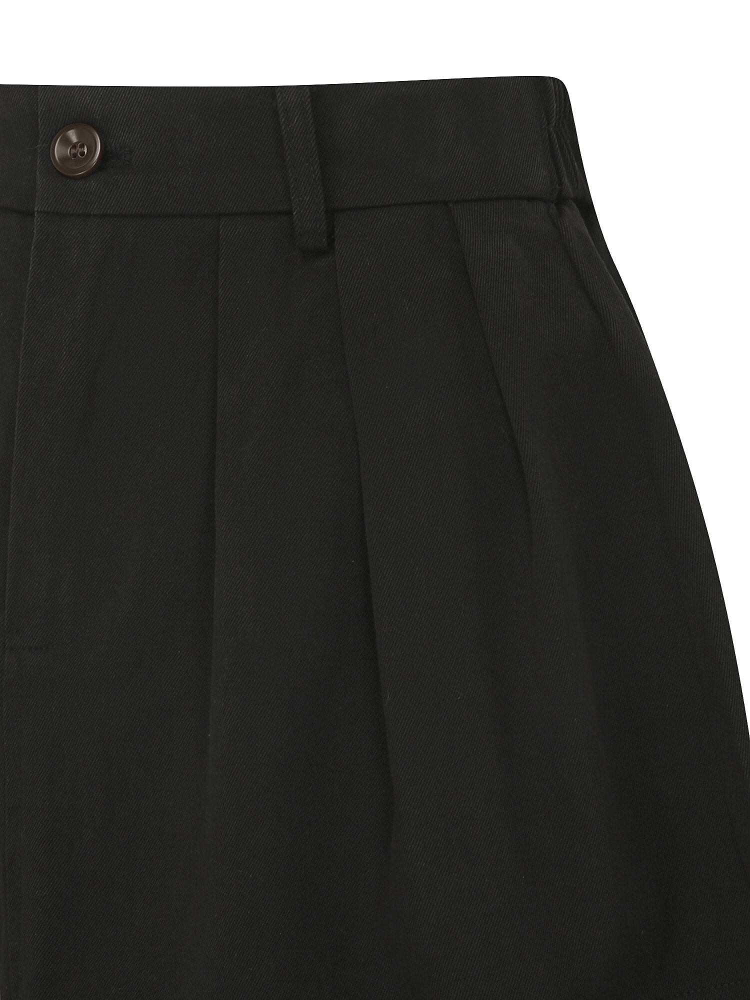 코튼 백 밴딩 A라인 미니 스커트 (BLACK)