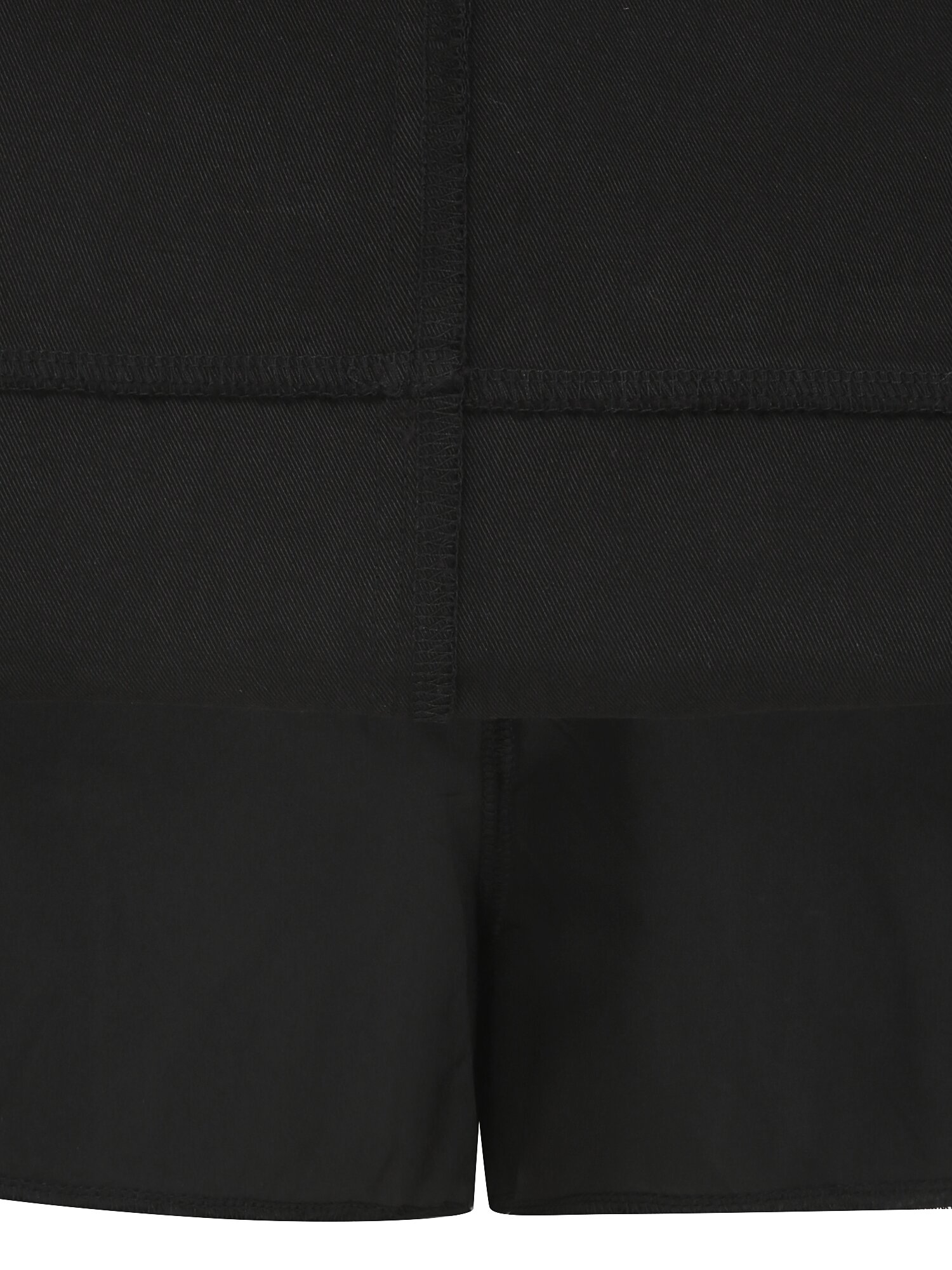 코튼 백 밴딩 A라인 미니 스커트 (BLACK)