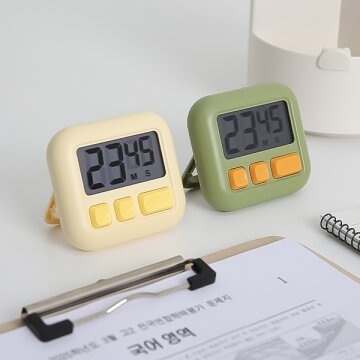 히키스 디지털 타이머 VITA 뽀모도로 집중 무소음 필통속 수험생 쿠킹