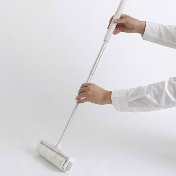 히키스 사선커팅 길이조절 테이프클리너 24cm 본품 돌돌이 밀대 머리카락 바닥청소